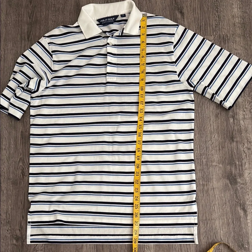 Ralph Lauren Classic White and Blue Polo Shirt